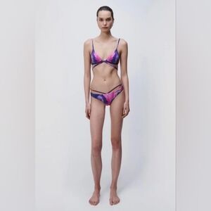 BB5. NWOT JONATHAN SIMKHAI EMMALYNN WATERCOLOR BIKINI SET